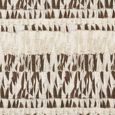Kit Kemp Willow Linen Fabric in Chocolate